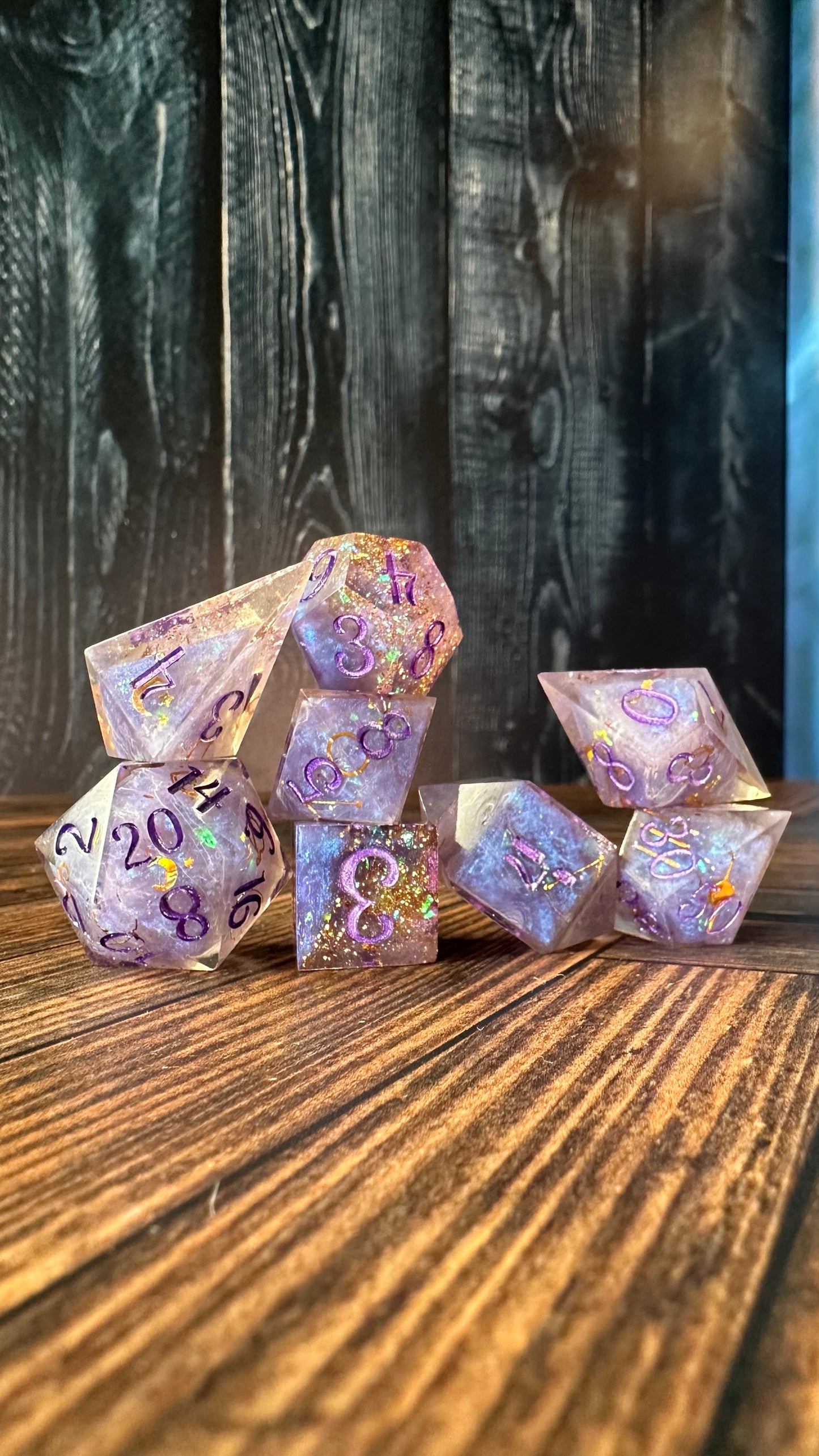 Mystic Alpha -8 piece polyhedral dice set