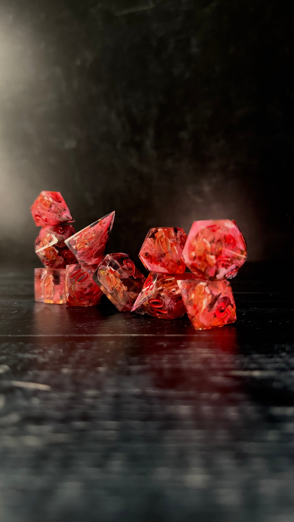“I’m having a moment”   -8 piece polyhedral dice set (Large)
