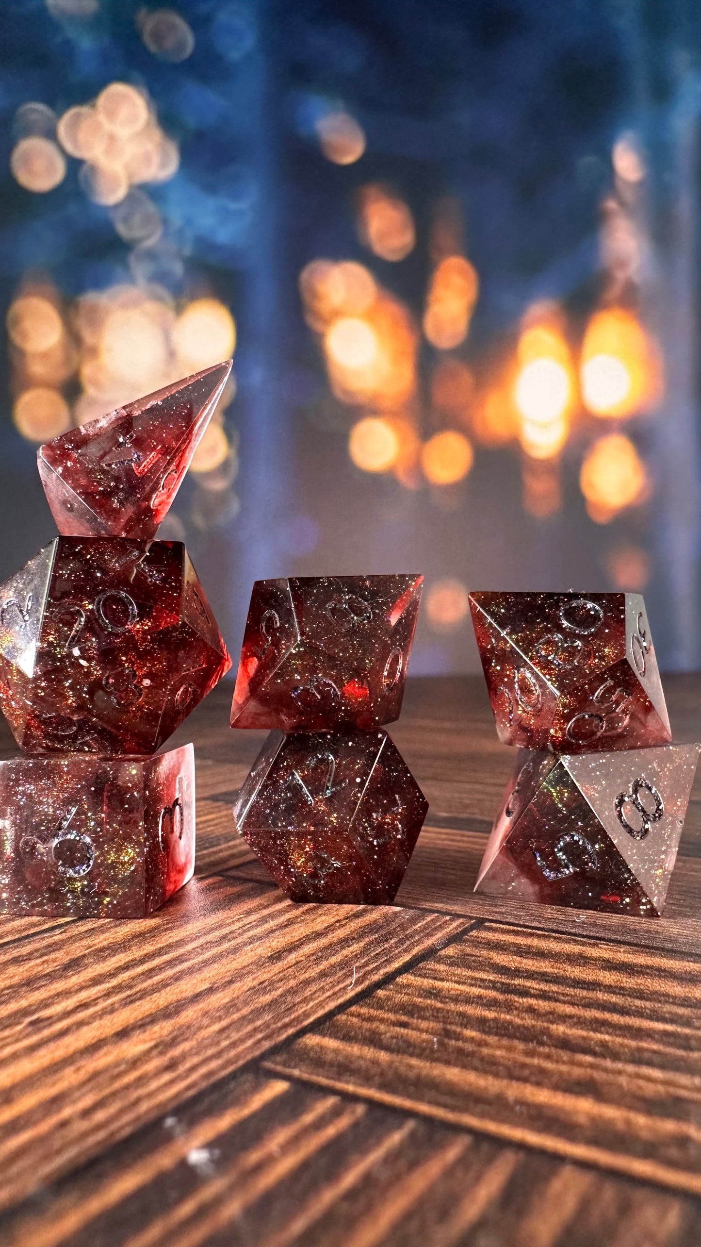 The Fallen Army- 7 piece polyhedral dice set (Small)