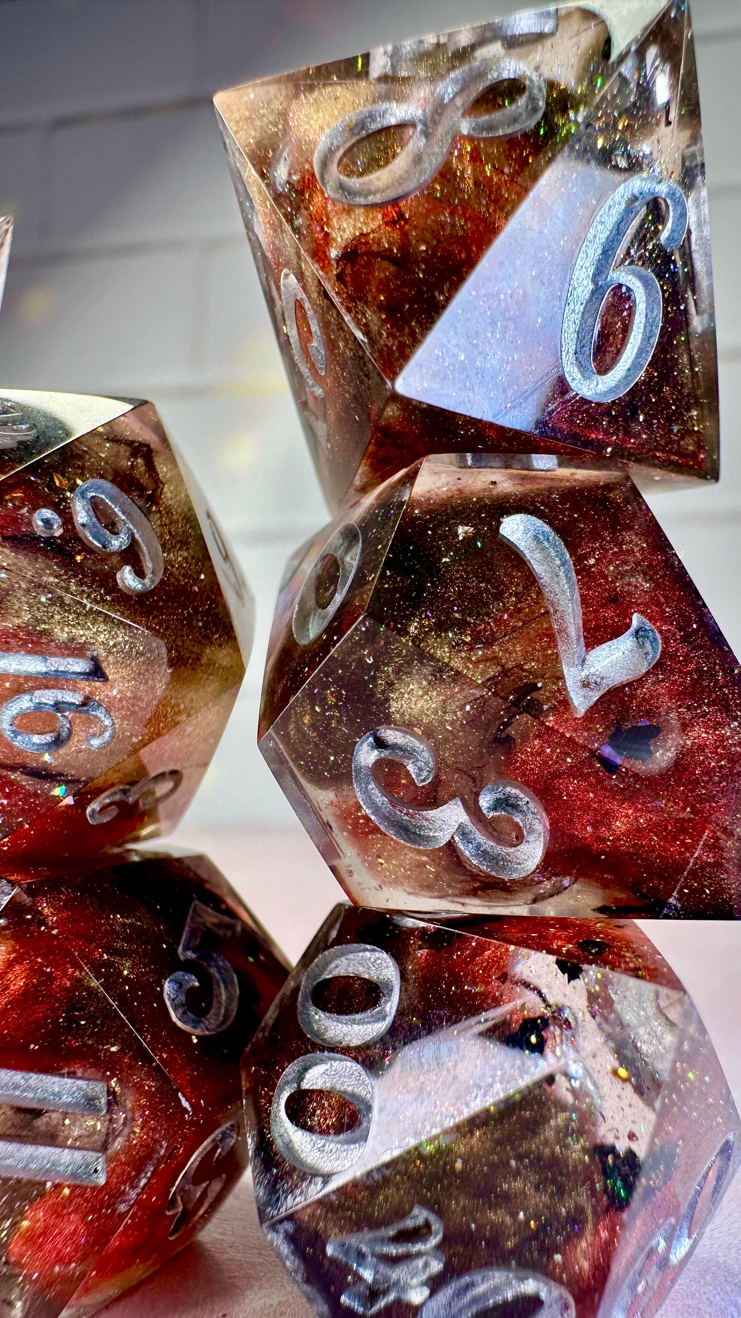 Daja-8 piece polyhedral dice set (Large)