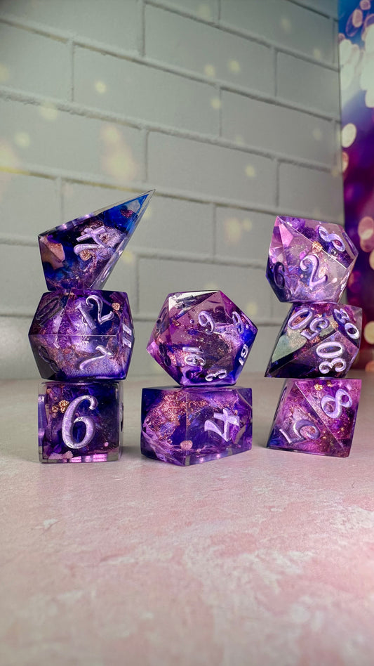 Agatha Harkness-Pobody's Nerfect - 8 piece polyhedral dice set (Large)