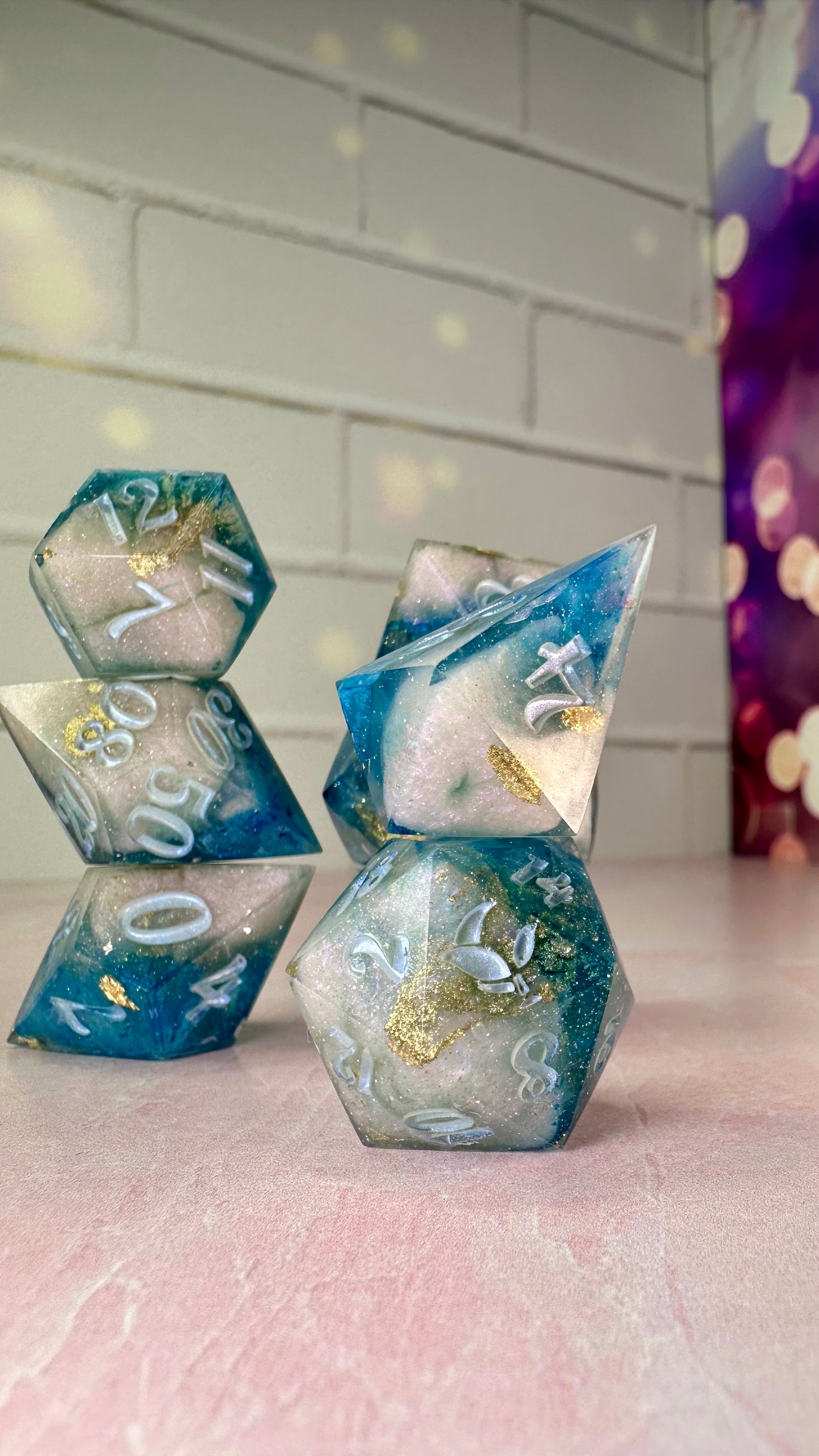 In All of Time and Space-8 piece polyhedral dice set (Large)