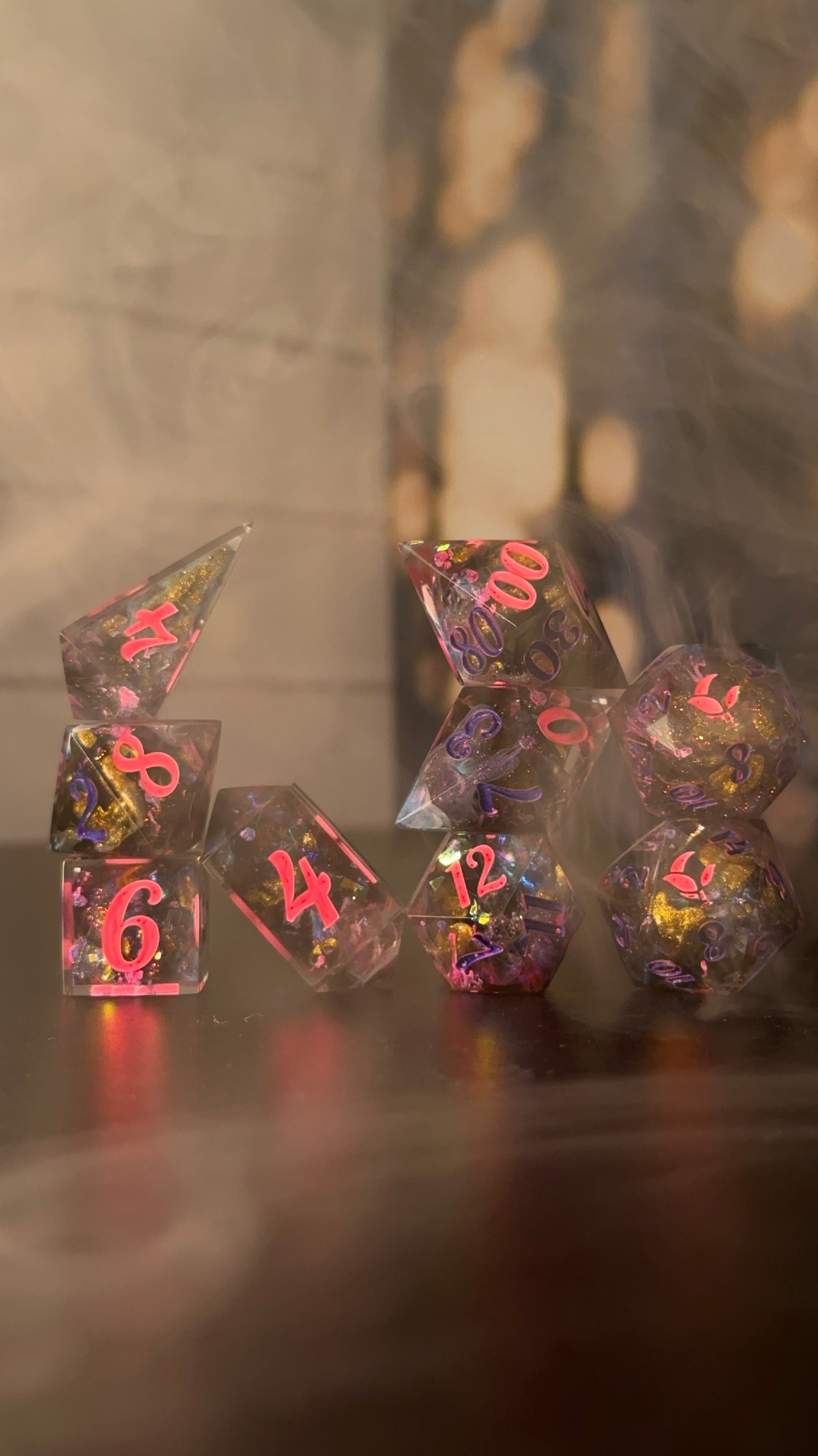 Your Idol-8 piece polyhedral dice set (Large)