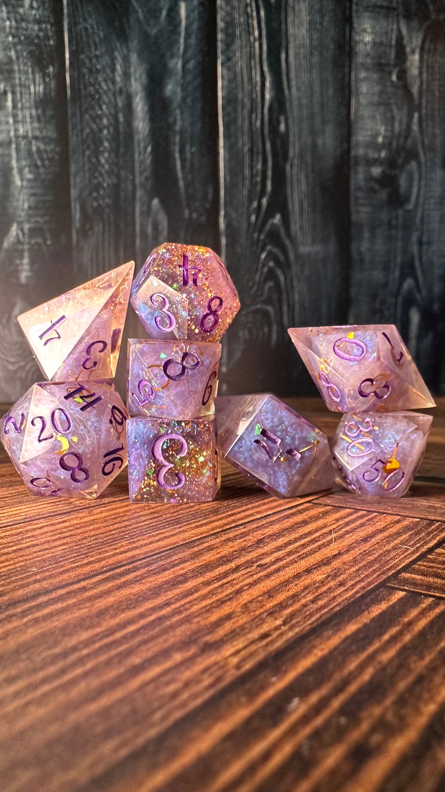 Mystic Alpha -8 piece polyhedral dice set