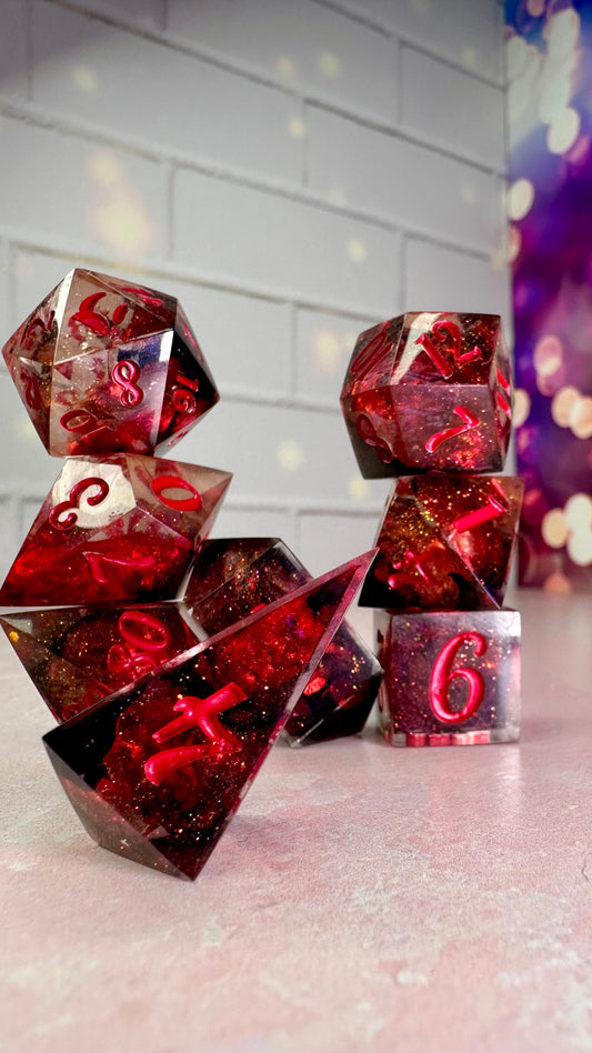 Alice Wu Gulliver-8 piece polyhedral dice set (Large)