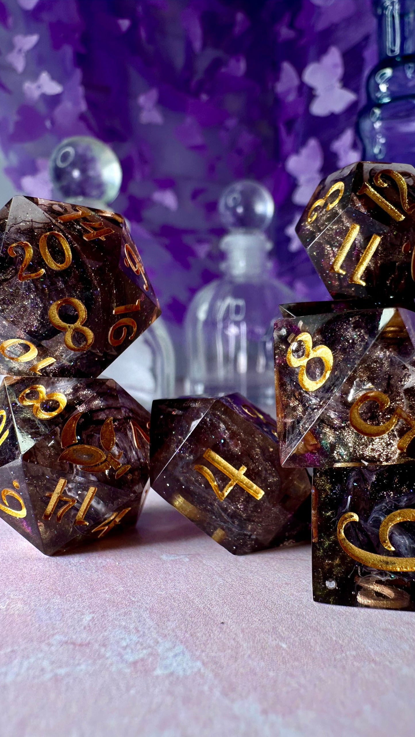 Pirate Colin - 7 piece polyhedral dice set