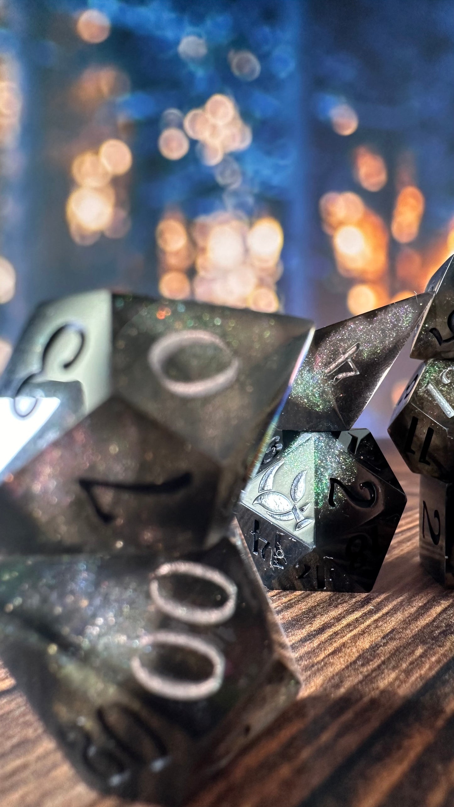 Void and Hope- 8 piece polyhedral dice set