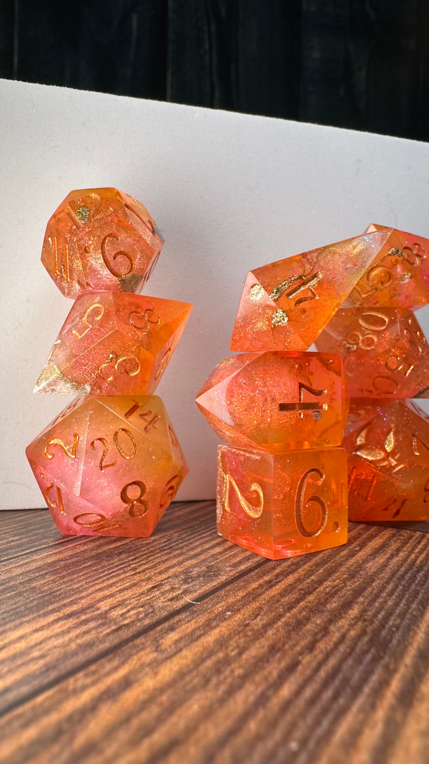 Lehaba-8 piece polyhedral dice set