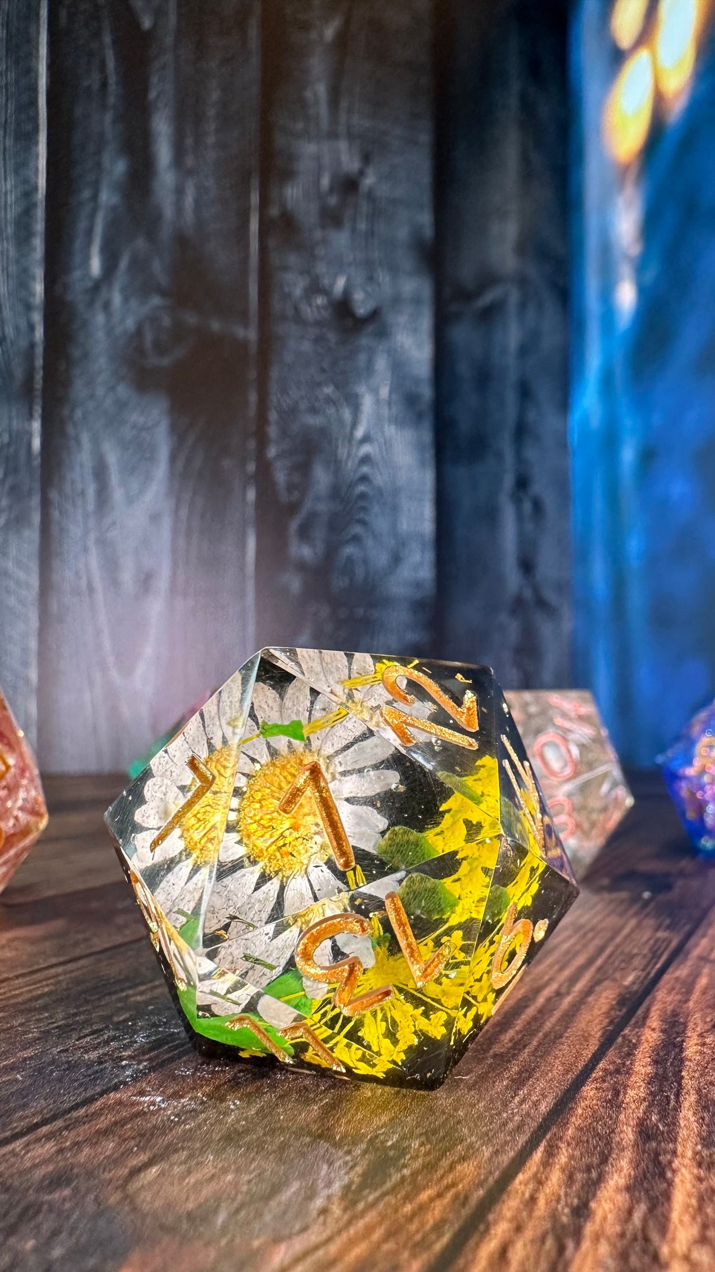 Yellow Floral 35mm Chonk D20-Pobody's Nerfect