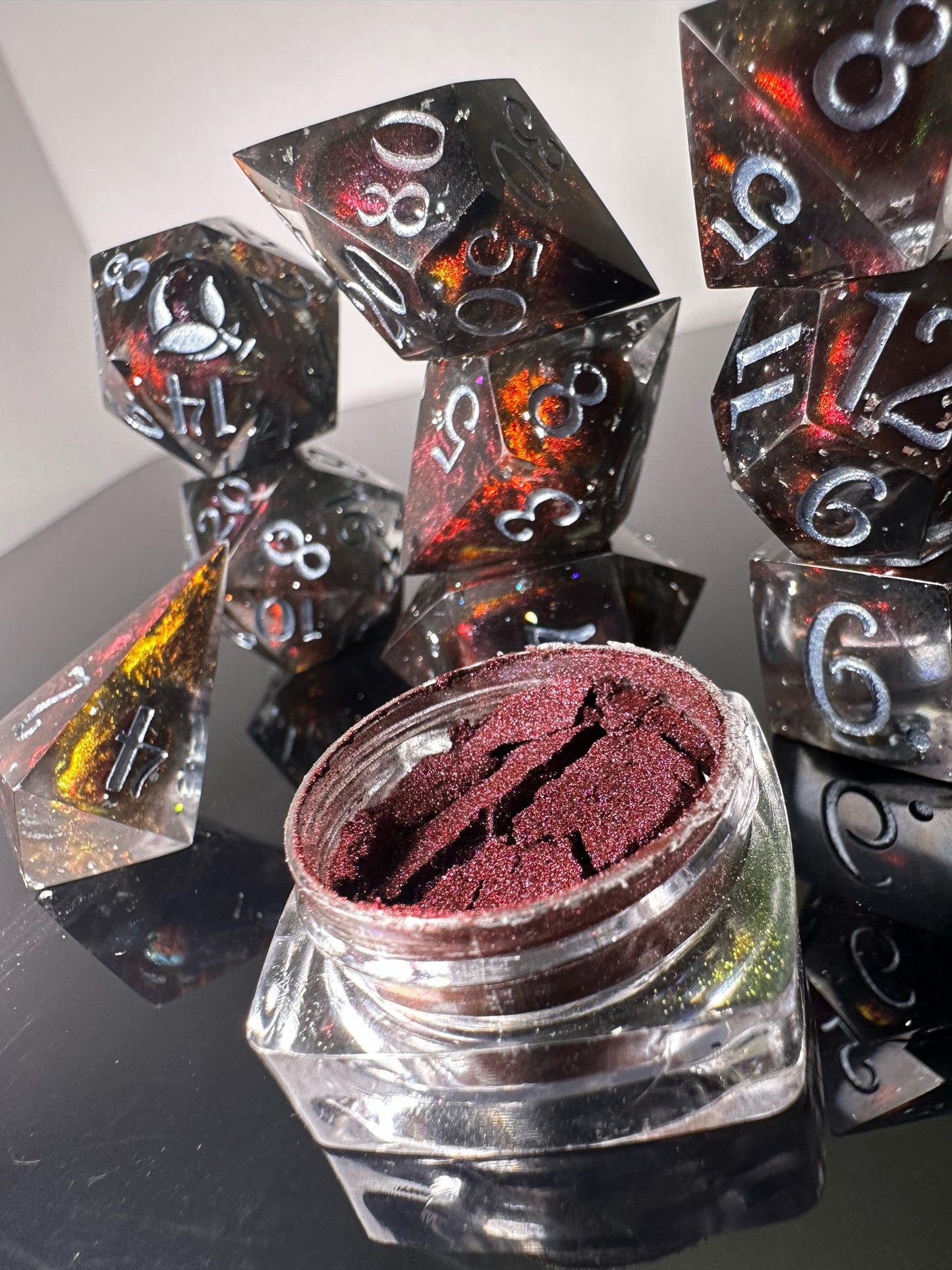 Insurgent-8 piece polyhedral dice set