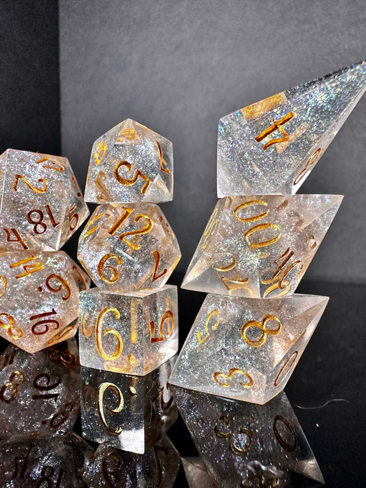 Field of Stars-8 piece polyhedral dice set