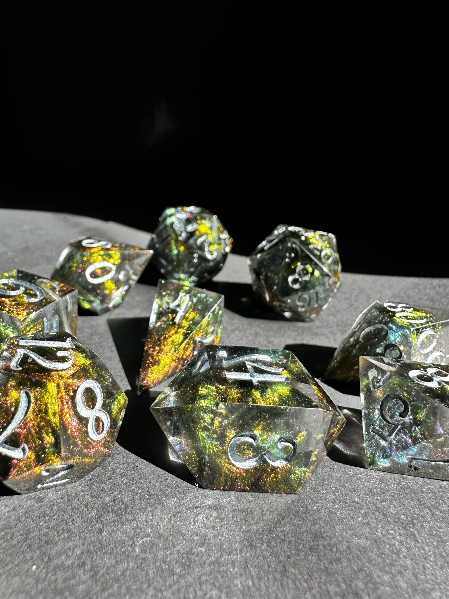 Illusion -8 piece polyhedral dice set