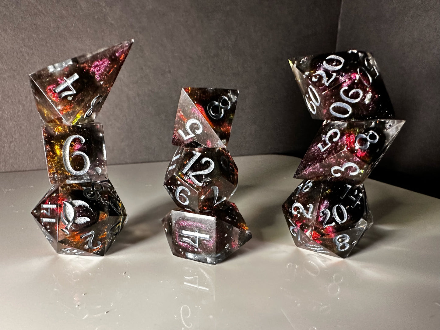 Insurgent-8 piece polyhedral dice set