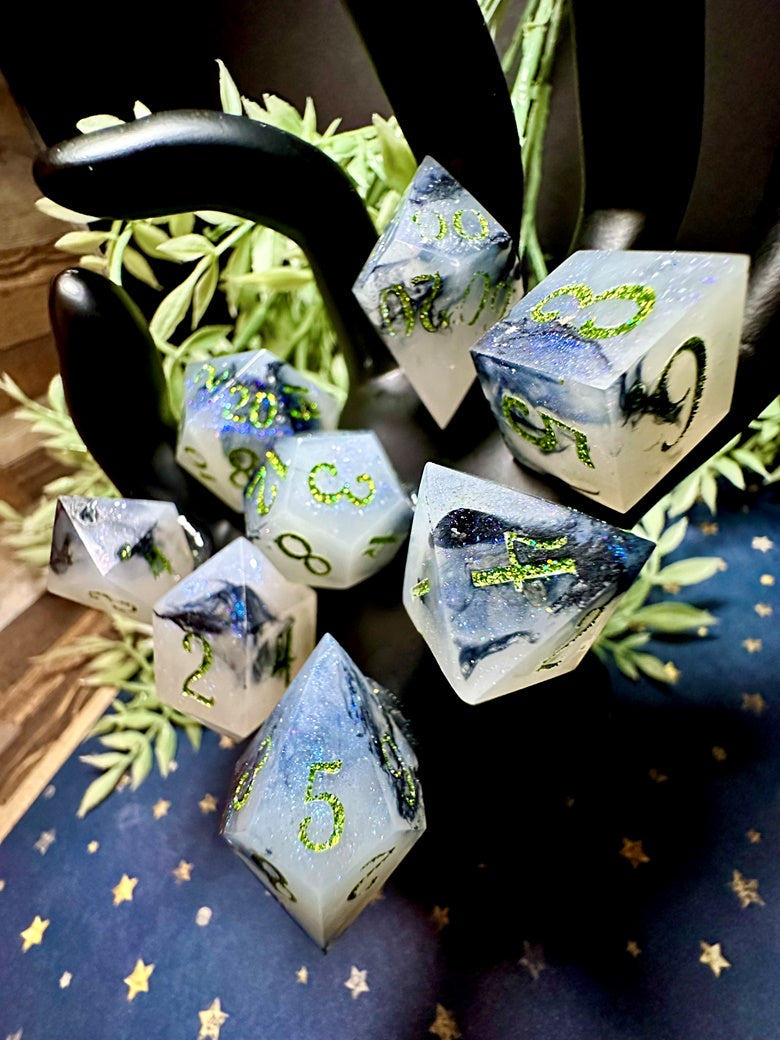 “Ghost With The Most” 8 Piece Polyhedral Dice Set