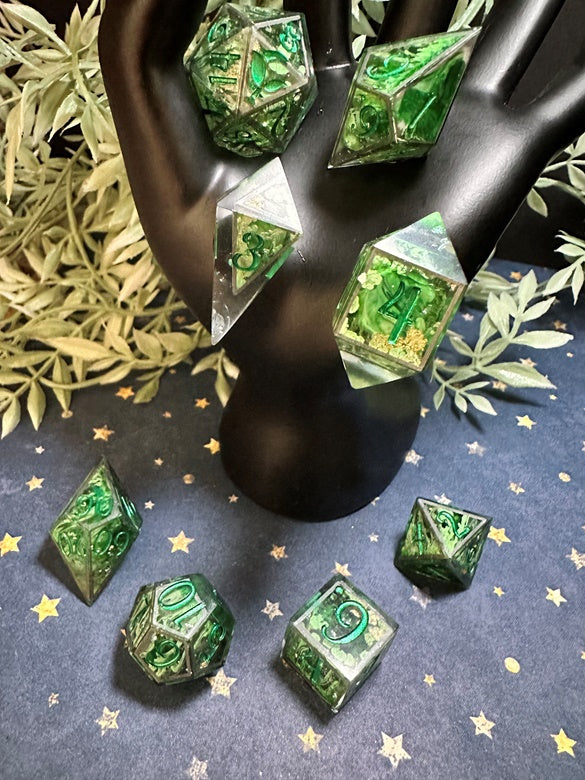 “Eye of Newt” 8 Piece Polyhedral Dice Set