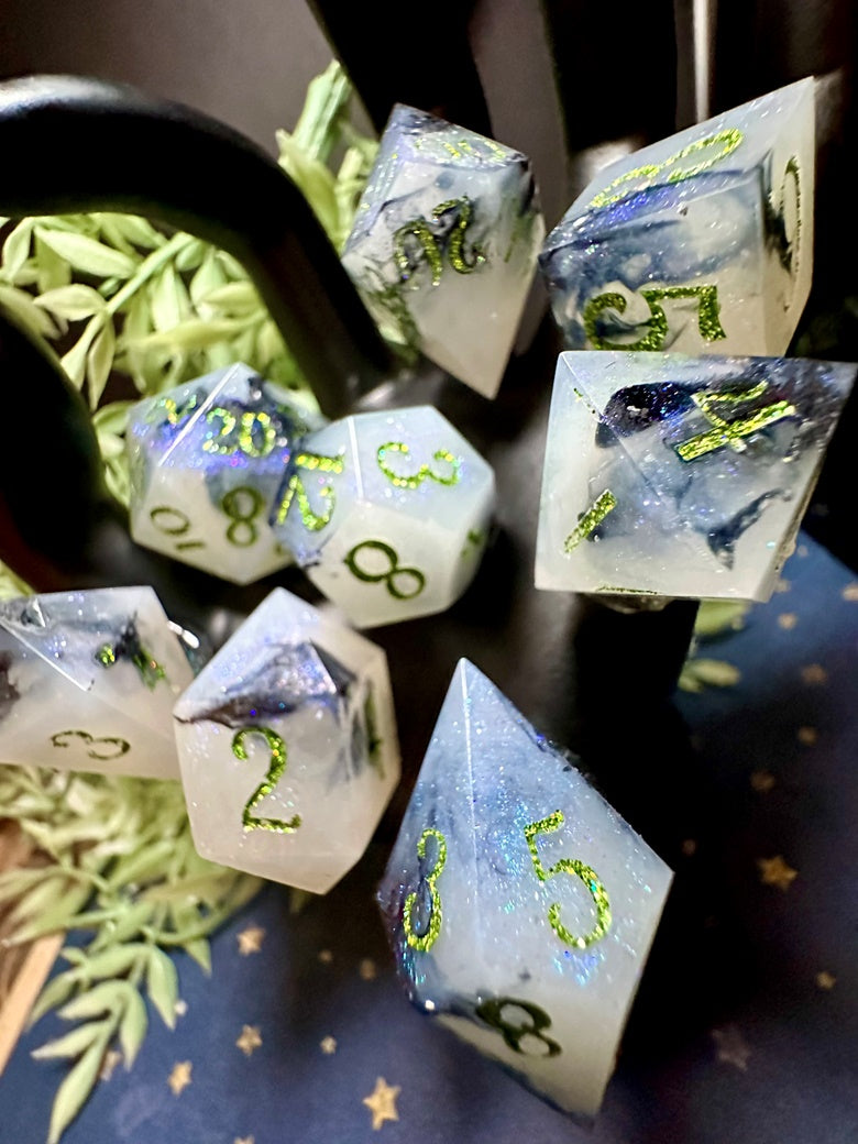 “Ghost With The Most” 8 Piece Polyhedral Dice Set