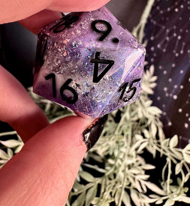 Lilac Nebula D20 Chonk