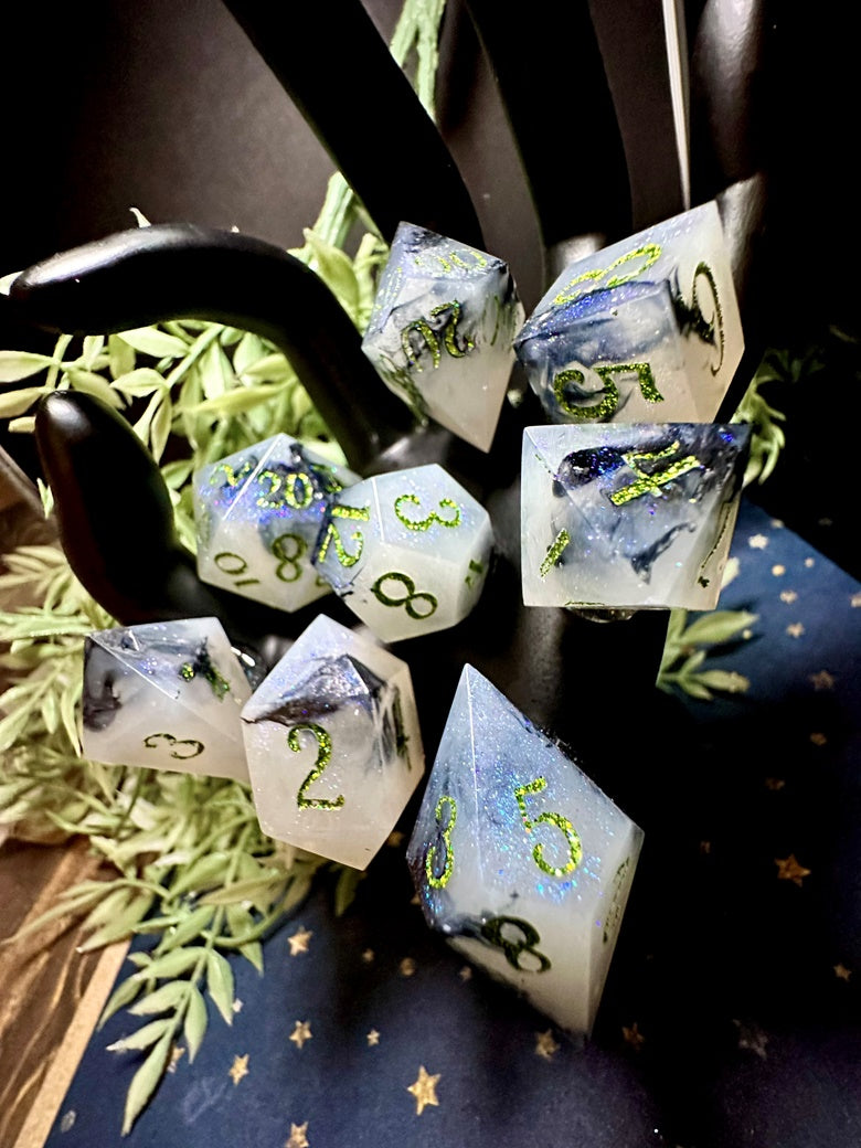 “Ghost With The Most” 8 Piece Polyhedral Dice Set