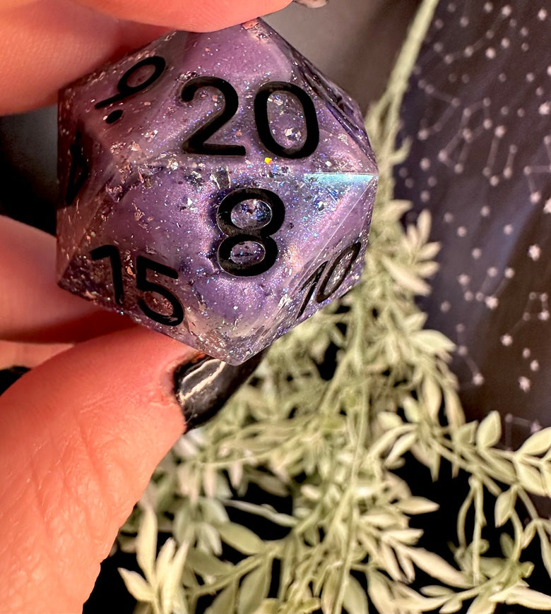 Lilac Nebula D20 Chonk