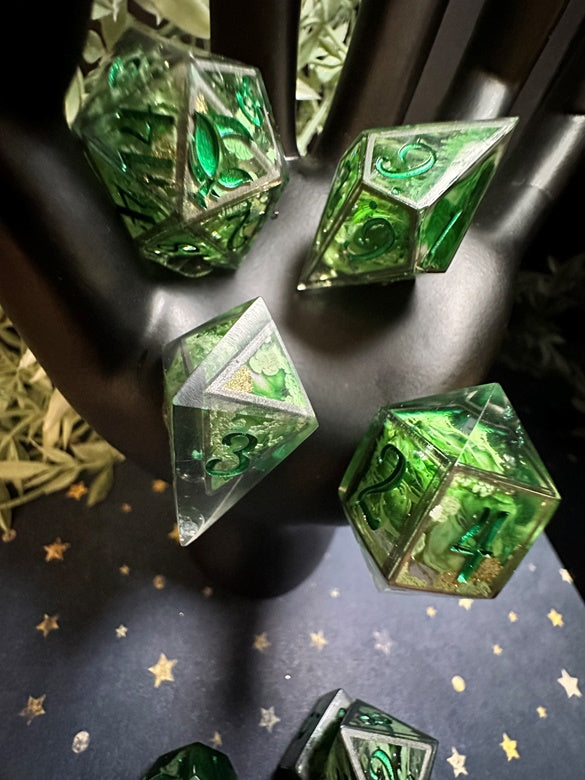 “Eye of Newt” 8 Piece Polyhedral Dice Set