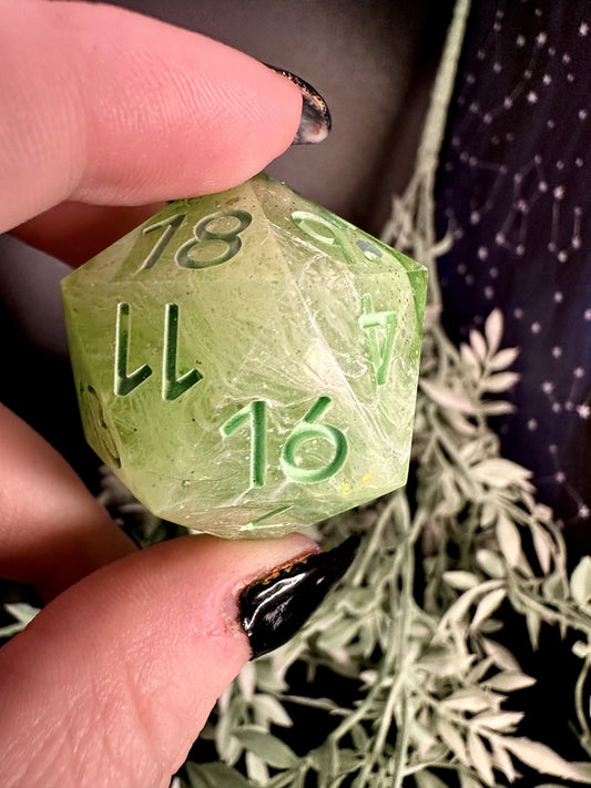 Lime Creamsicle D20 Chonk