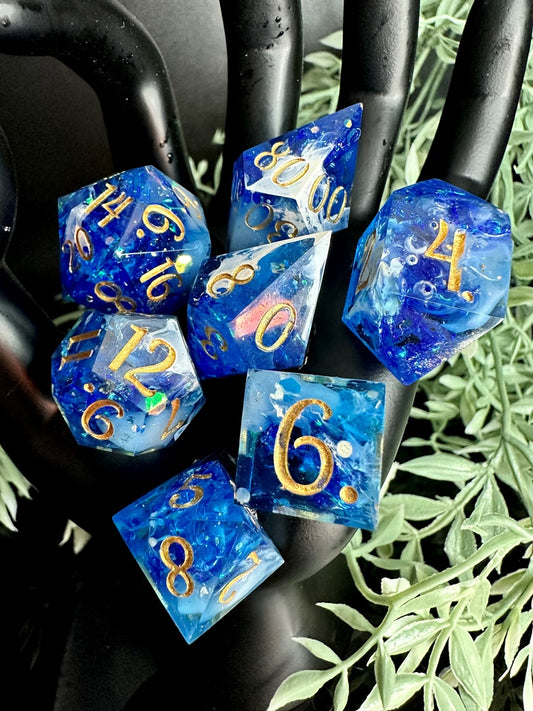 Wave Breaker- 8 piece polyhedral dice set