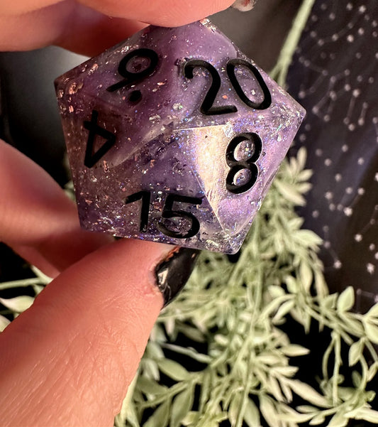 Lilac Nebula D20 Chonk